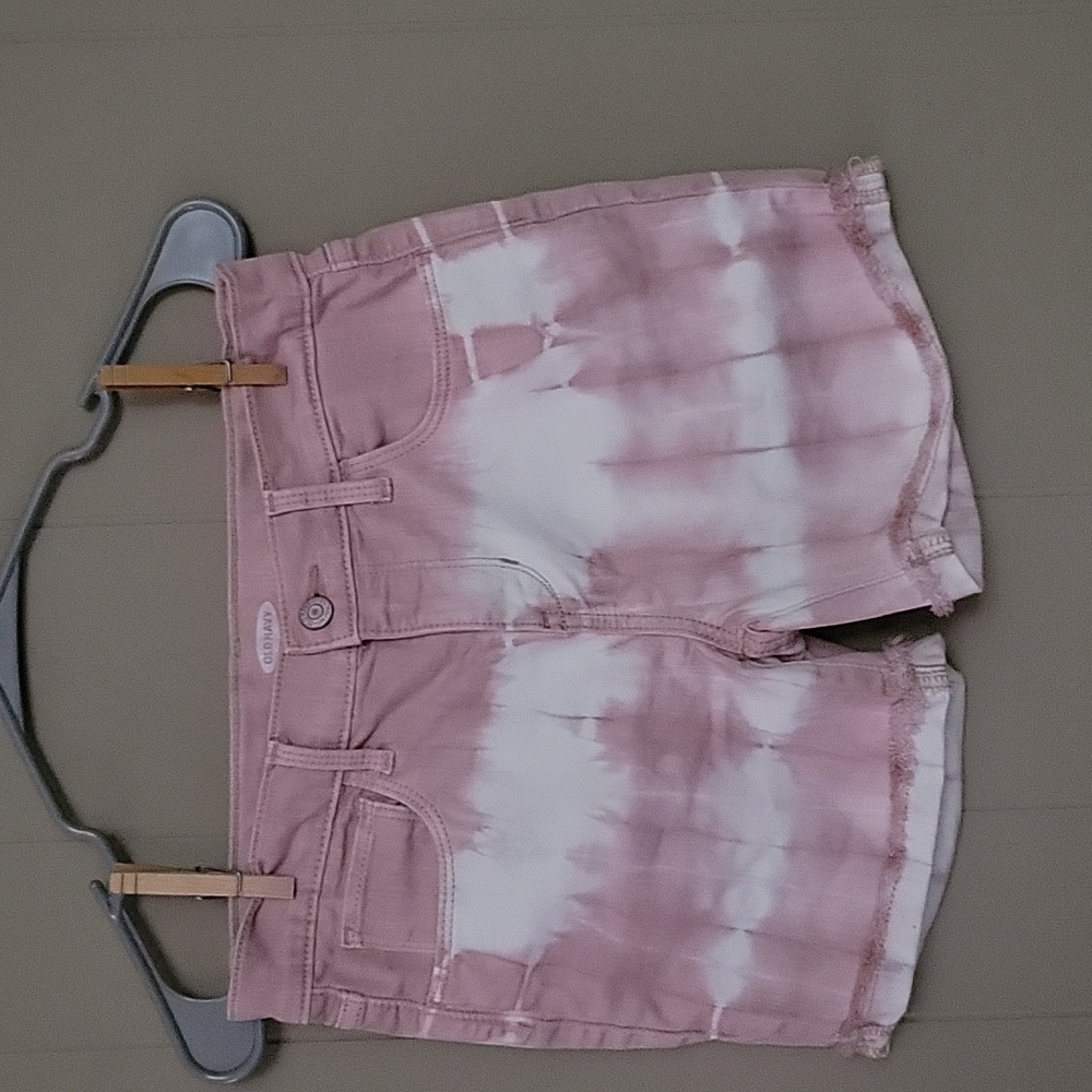 Old Navy Denim Pink Tie Dye Shorts